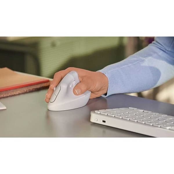 Logitech Trådlös Ergonomisk Mus Lift Silver