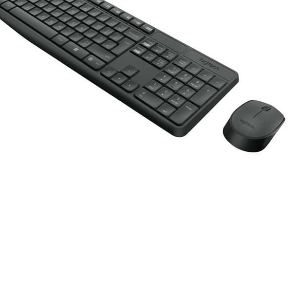 Logitech Trådløs Mus Og Tastatur Mk235 Søvfarvet US QWERTY