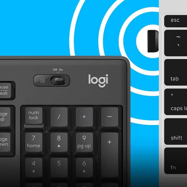Logitech Langaton Hiiri Ja Näppäimistö Mk295 Silent Hopeinen US QWERTY