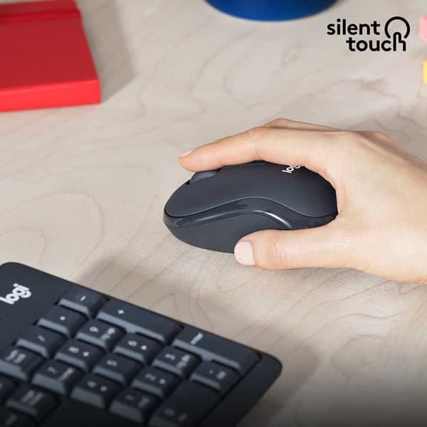 Logitech Langaton Hiiri Ja Näppäimistö Mk295 Silent Hopeinen US QWERTY