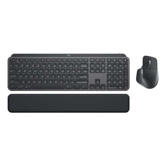 Logitech Trådlös Mus Och Tangentbord Mx Keys Business Silver Spanish QWERTY