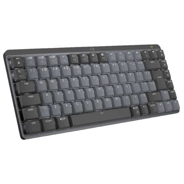 Logitech Trådlöst Mekaniskt Tangentbord Mx Mini Silver International QWERTY grafit, Grå
