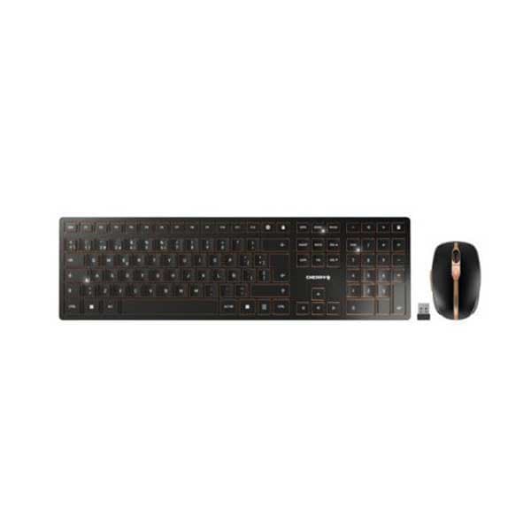 Cherry Näppäimistö Dw 9100 Slim Hopeinen US QWERTY musta