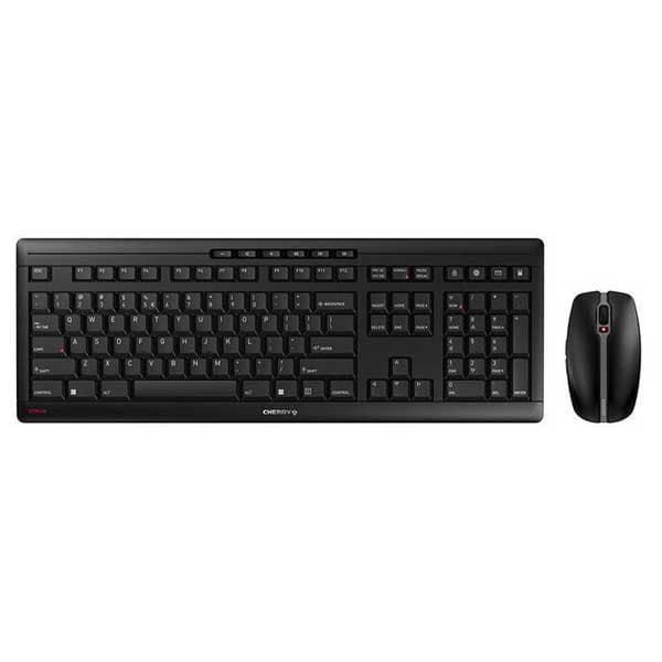 Cherry Trådløst Tastatur Stream Recharge Søvfarvet US QWERTY Sort