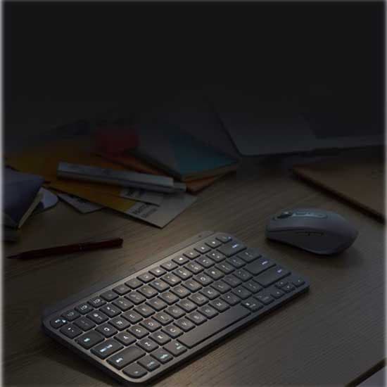 Logitech Langaton Näppäimistö Mx Keys Mini Business Hopeinen German QWERTZ