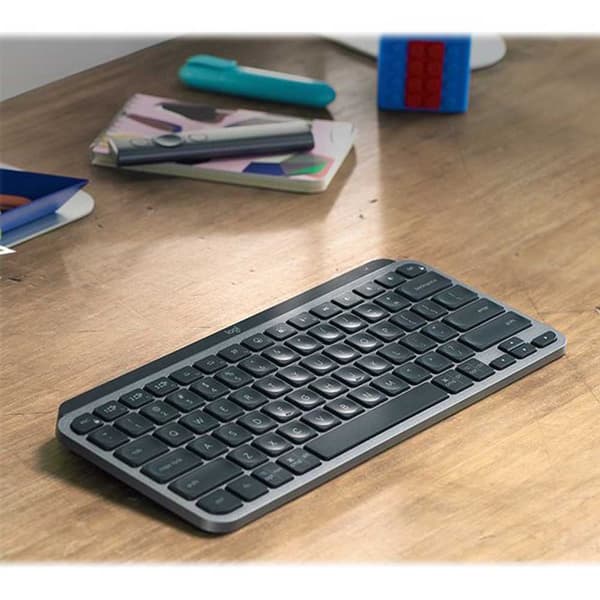 Logitech Langaton Näppäimistö Mx Keys Mini Business Hopeinen German QWERTZ