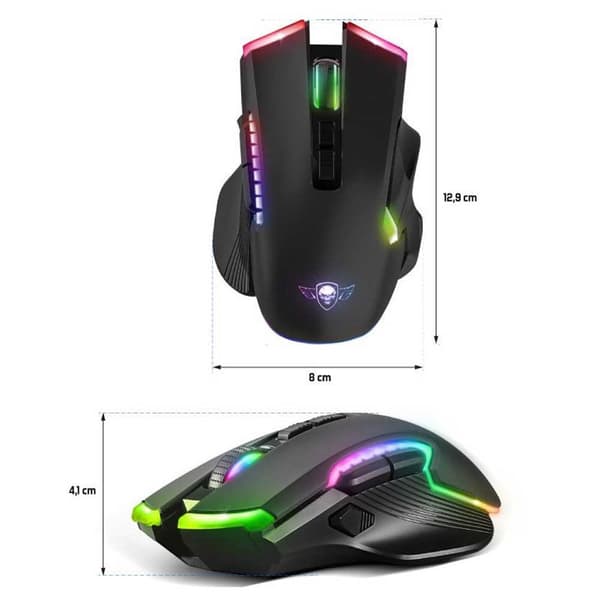 Spirit Of Gamer Langaton Pelihiiri Elite M70 Hopeinen