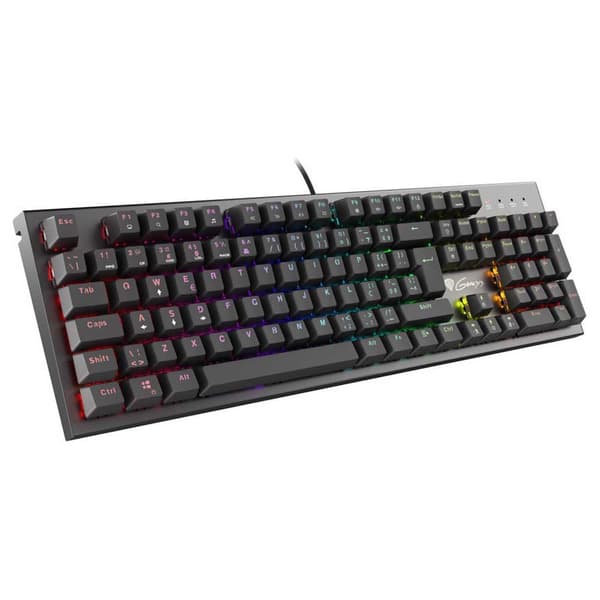 Genesis Pelin Mekaaninen Näppäimistö Thor 300 Red Switch Harmaa Portugal QWERTY musta