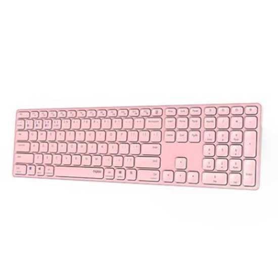 Rapoo Trådløst Tastatur 12140 Rosa Spanish QWERTY Lyserød