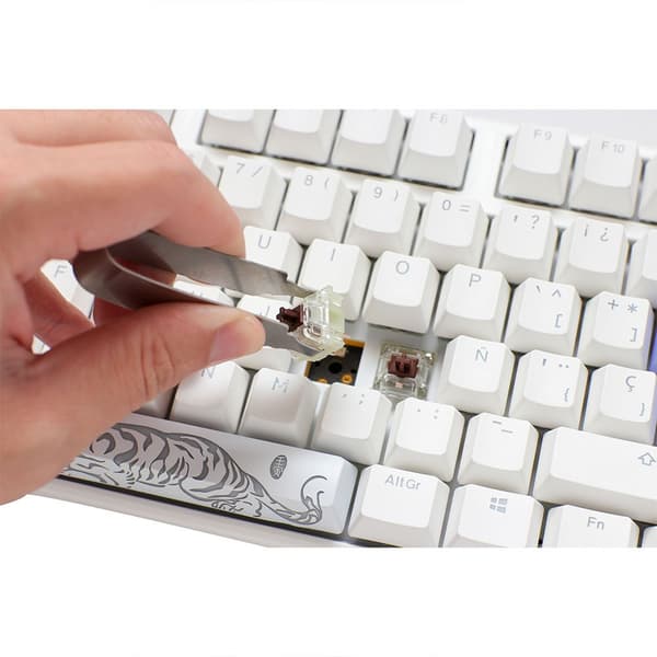Ducky Gaming Tastatur One 3 Classic Rgb Pbt Mx Silver Transparent Spanish QWERTY