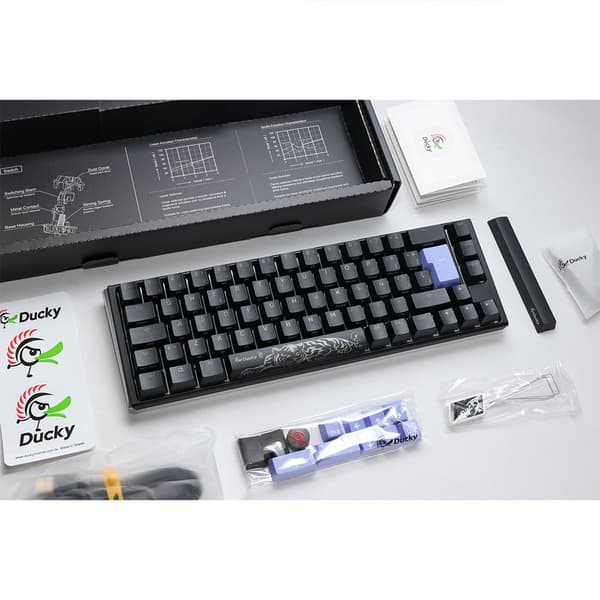 Ducky Gaming Tastatur One 3 Classic Sf 65 Rgb Pbt Mx Clear Flerfarvet Spanish QWERTY