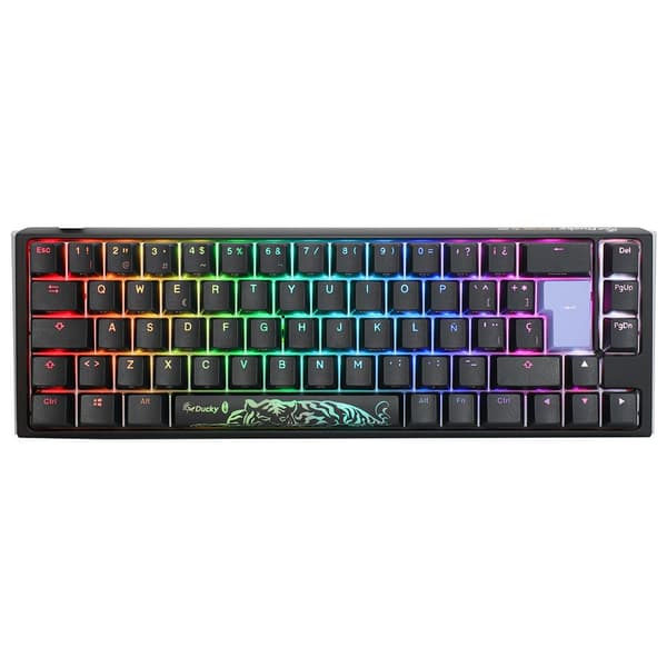 Ducky Spel Tangentbord One 3 Classic Sf 65 Rgb Pbt Mx Silent Red Flerfärgad Spanish QWERTY