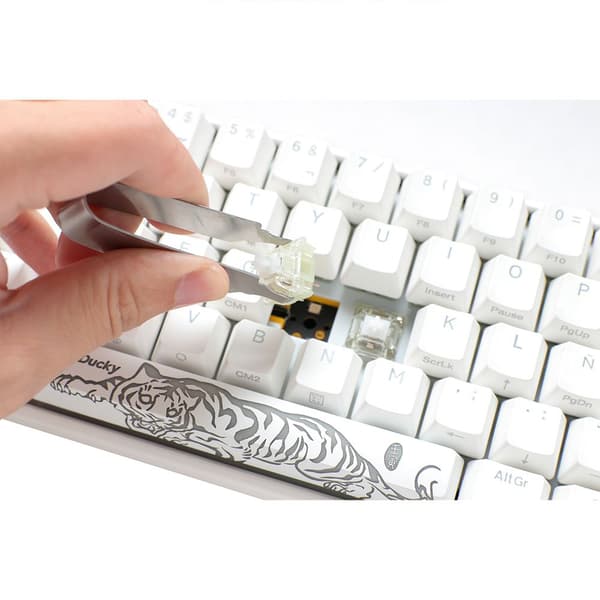 Ducky Gaming Tastatur One 3 Classic Sf 65 Rgb Pbt Mx Silver Flerfarvet Spanish QWERTY