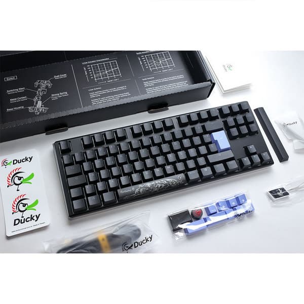 Ducky Spel Tangentbord One 3 Classic Tkl Rgb Pbt Mx Silver Flerfärgad Spanish QWERTY