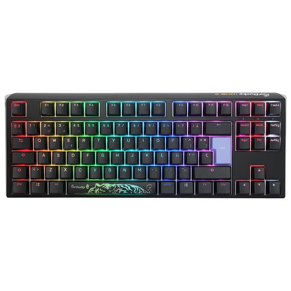 Ducky Spel Tangentbord One 3 Classic Tkl Rgb Pbt Mx Silver Flerfärgad Spanish QWERTY