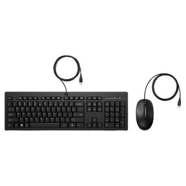 Hp Mus Og Tastatur 225 Sort Sort
