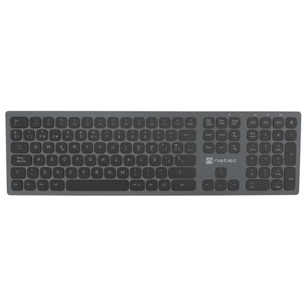 Natec Langaton Näppäimistö Dolphin Slim Musta Spanish QWERTY