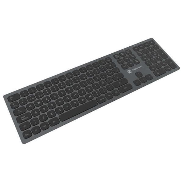 Natec Langaton Näppäimistö Dolphin Slim Musta Spanish QWERTY