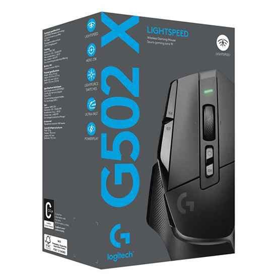 Logitech Trådlös Spelmus G502 X Lightspeed Svart