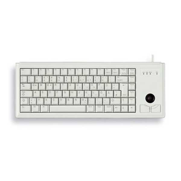 Cherry Tangentbord G84-4400 Lubeu-0 Usb Silver US QWERTY Grå