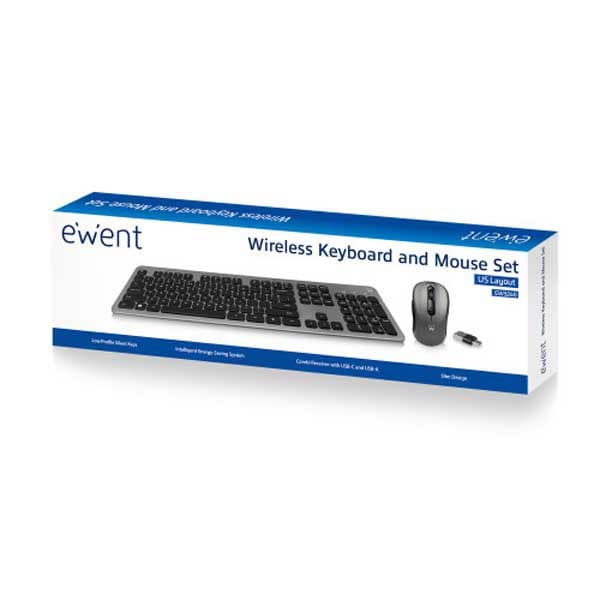 Ewent Trådløst Tastatur Ew3272 Sort Spanish QWERTY
