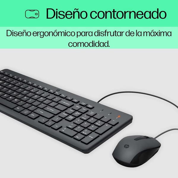 Hp Mus Og Tastatur 240j7aa Sort Spanish QWERTY