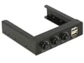Miniatyrbillede 2 af 4: Delock 3.5″ Front Panel > 2 x USB 2.0 and fan control