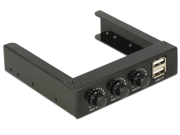 Delock 3.5″ Front Panel > 2 x USB 2.0 and fan control