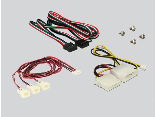 Delock 3.5″ Front Panel > 2 x USB 2.0 and fan control Svart