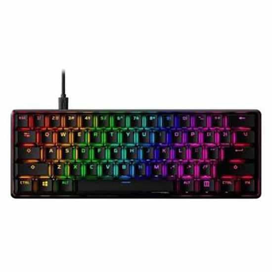 Hyperx Gaming Mekanisk Tastatur Alloy Origins 60 Aqua Flerfarvet US QWERTY Sort