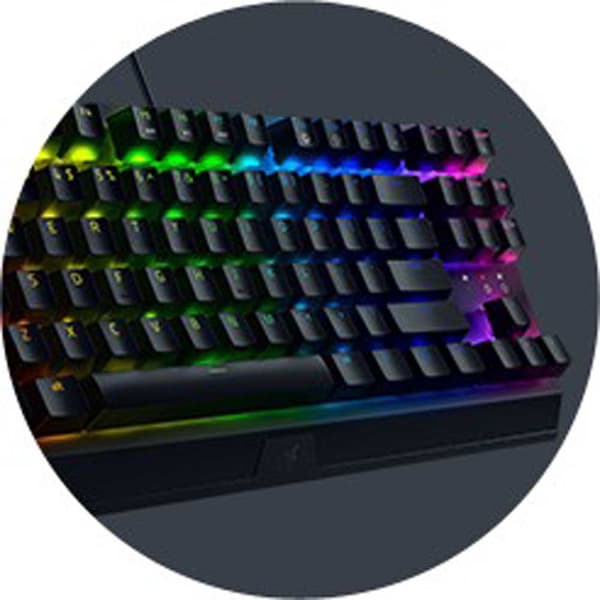 Razer Gaming Tastatur Blackwidow V3 Tenkeyless Yellow Switch Sort Spanish QWERTY