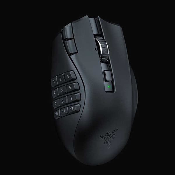 Razer Trådløs Gaming Mus Naga V2 Hyperspeed 30000 Dpi Sort