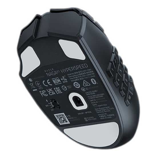 Razer Trådløs Gaming Mus Naga V2 Hyperspeed 30000 Dpi Sort
