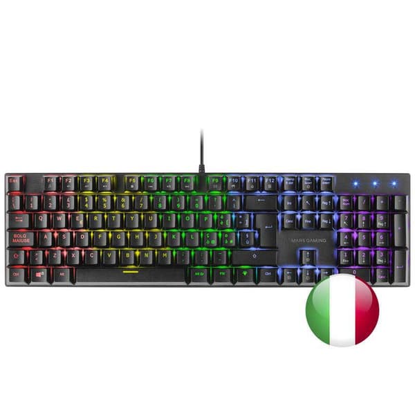 Mars Gaming Red Gaming Mekaaninen Näppäimistö Mk422 Switch  Italian QWERTY
