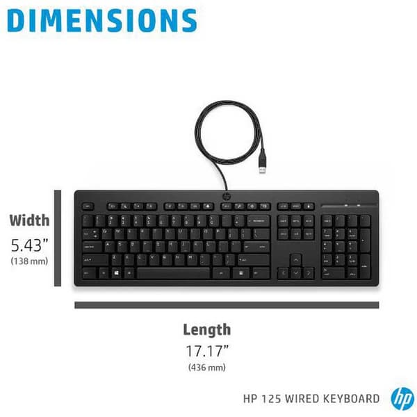 Hp Tastatur Kbd 125 Sort