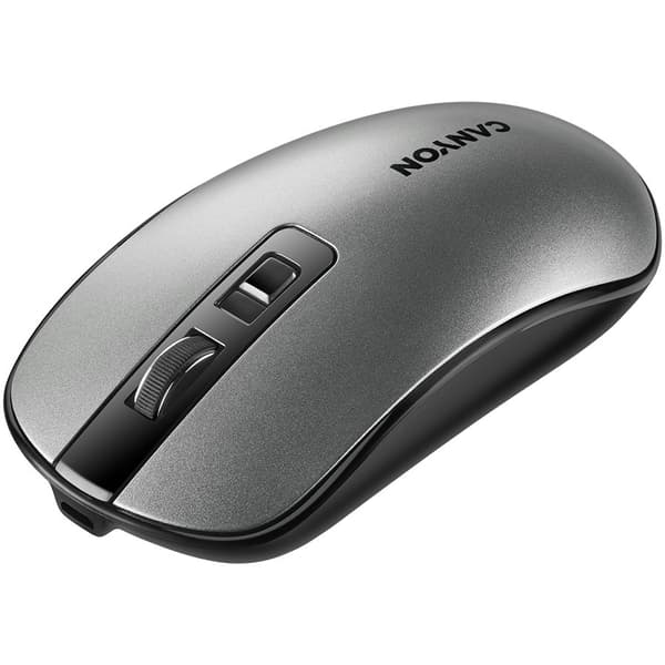 CANYON MW-18, 2.4GHz Wireless Rechargeable Mouse with Pixart sensor, 4keys, Silent switch for right/left keys,DPI: 800/1200/1600, Max. usage 50 hours