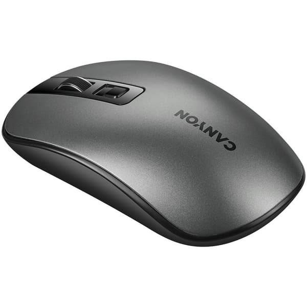 CANYON MW-18, 2.4GHz Wireless Rechargeable Mouse with Pixart sensor, 4keys, Silent switch for right/left keys,DPI: 800/1200/1600, Max. usage 50 hours Grå
