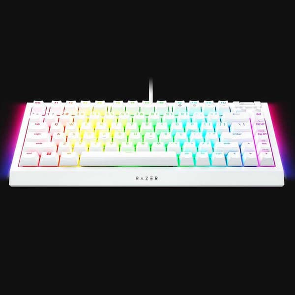 Razer Spel Tangentbord Blackwidow V4 Vit US QWERTY