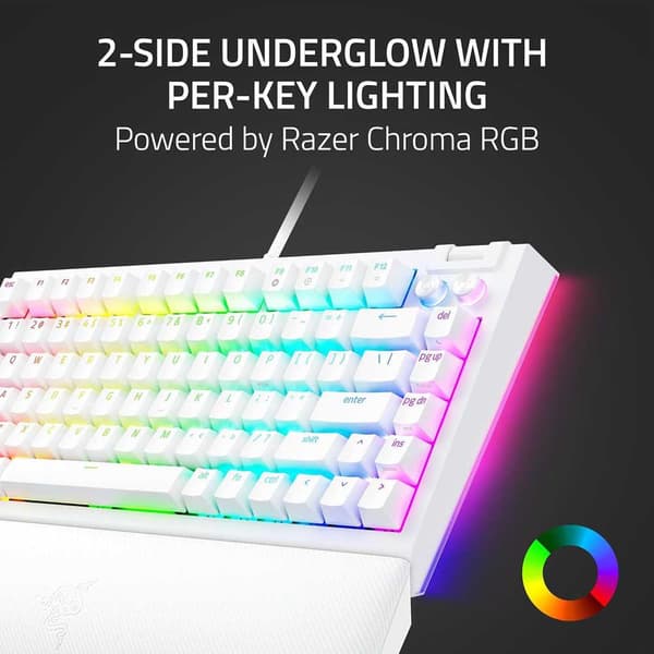 Razer Spel Tangentbord Blackwidow V4 Vit US QWERTY