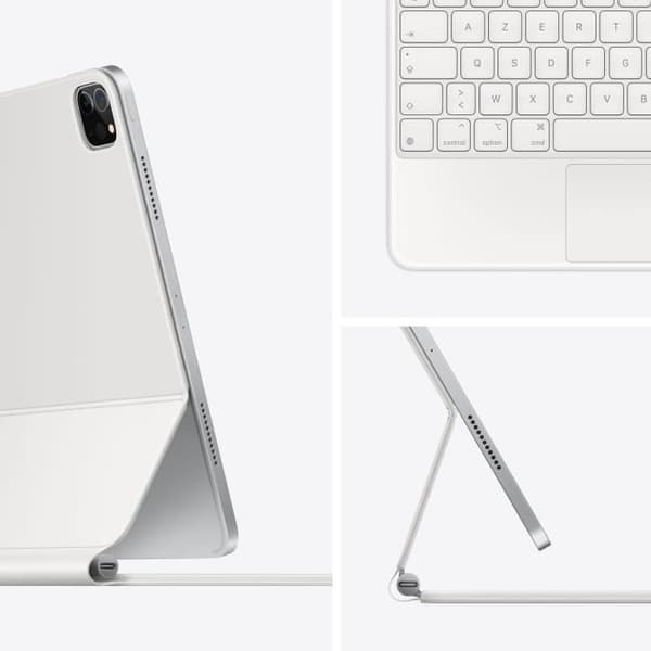Magic Keyboard för 12,9-tums iPad Pro (5:e generationen) - Franska - Vit