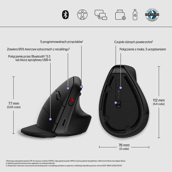 Hp Trådløs Ergonomisk Mus 920