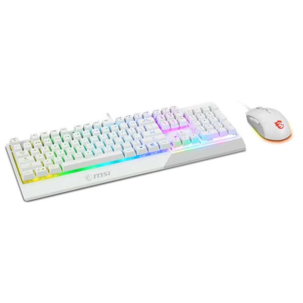 Msi Spelmus Och Tangentbord Gk30 Combo 5000 Dpi Vit