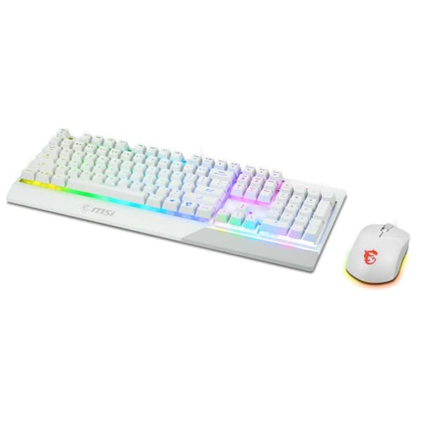 Msi Spelmus Och Tangentbord Gk30 Combo 5000 Dpi Vit