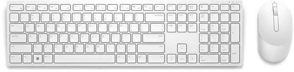 Dell KM5221W trådløs mus + tastatursæt, hvid Hvid