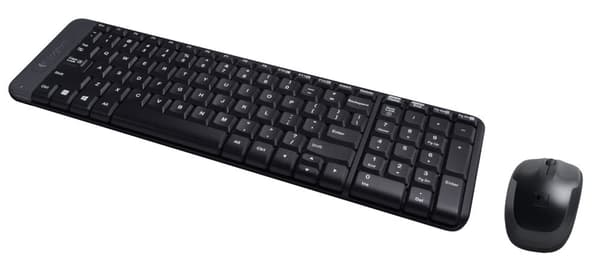 Logitech G MK220 -näppäimistö RF Wireless QWERTY US International Musta