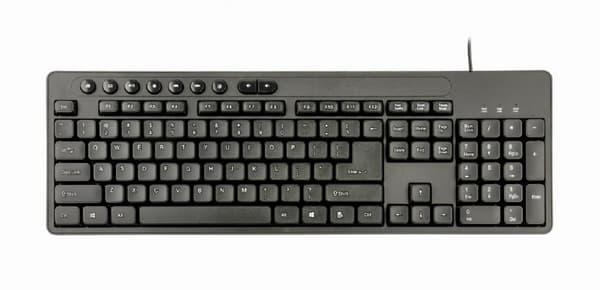 Gembird KBS-UM-04 näppäimistö Hiiri mukana USB QWERTY US English Black
