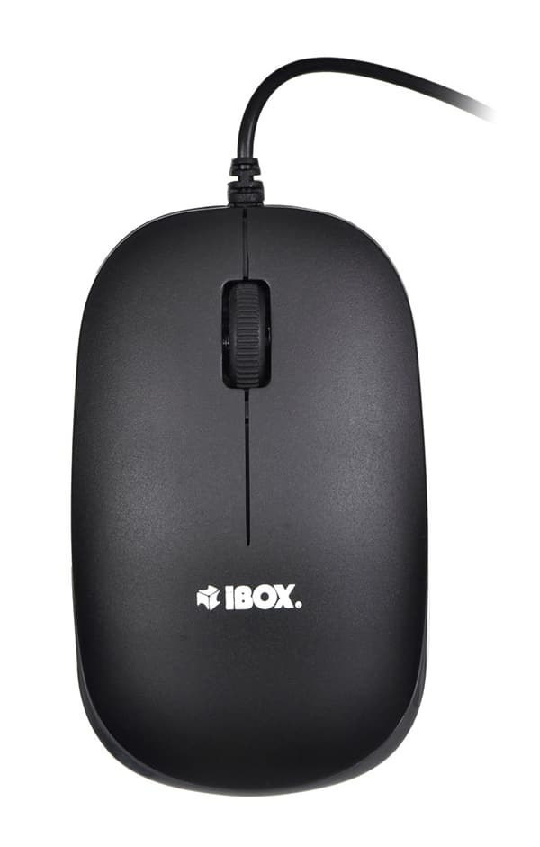 Tangentbord + mus Set IBOX IKMS606 (USB 2.0; (US); svart färg; Optisk; 800 DPI)