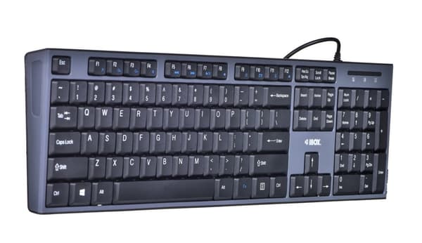 Tangentbord + mus Set IBOX IKMS606 (USB 2.0; (US); svart färg; Optisk; 800 DPI)