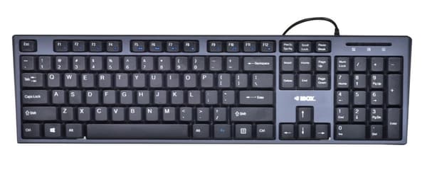 Tangentbord + mus Set IBOX IKMS606 (USB 2.0; (US); svart färg; Optisk; 800 DPI)