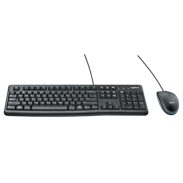 Logitech Hiiri Ja Näppäimistö Mk120 Combo Musta US QWERTY